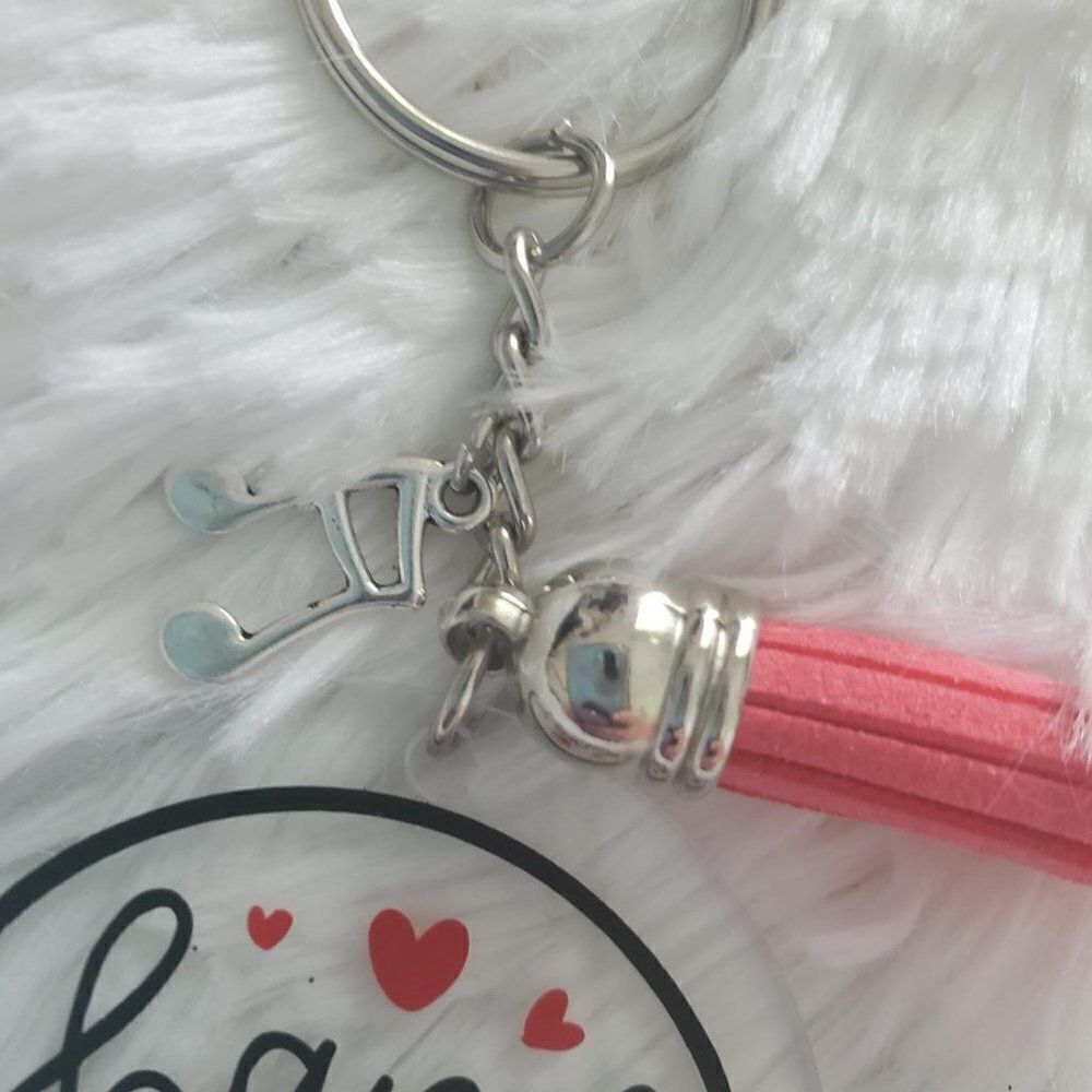 Band Mom Keychain, Band Dad Keychain, Music Note Keychain - Picture 12 of 15